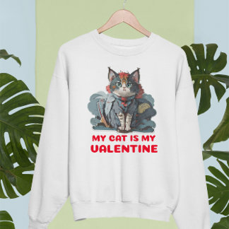 MY CAT IS MY VALENTINE. ANTI-VALENTINE  T-Shirt