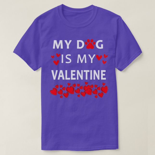 My Cat Is My Valentine Kitten Lover Heart Valentin T-Shirt (Design Front)