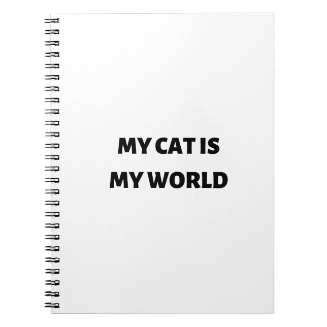 My cat is my world notebook (Front)