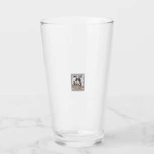 My Cat Is Player Two Cat Gamer Tech Vintage Vector Glass