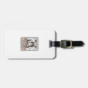 My Cat Is Player Two Cat Gamer Tech Vintage Vector Luggage Tag