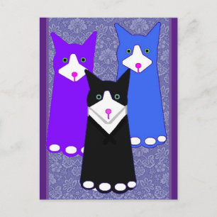 My Cat, Jellybean and Friends, Art   Postcard