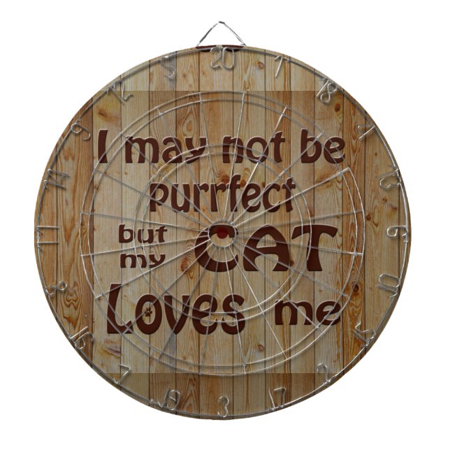 My Cat Loves Me Dartboard (Front)