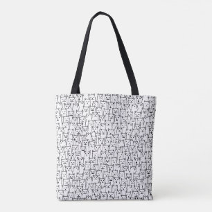 My Cat was right about you funny cats pattern Tote Bag