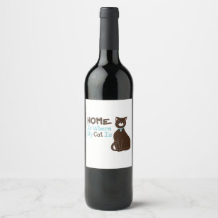 My Cat Wine Label