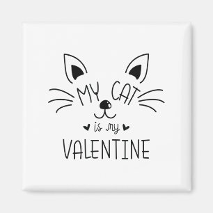 My Cats Are My Valentine Cat Valentines Day 1  Magnet