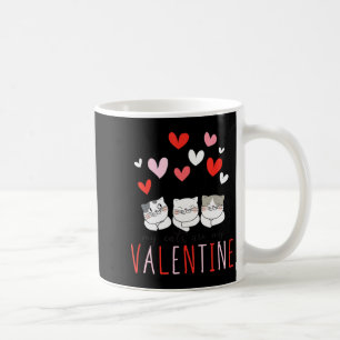 My Cats Are My Valentine Cat Valentines Day 3  Coffee Mug