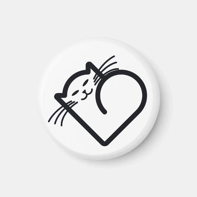 My Cat's Heart Magnet (Front)