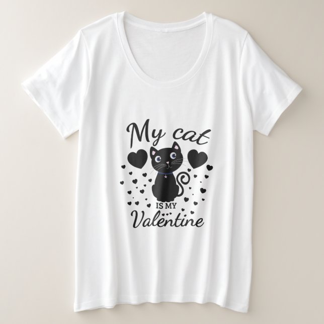 My Cats Is My Cat Womens  Plus Size T-Shirt (Design Front)