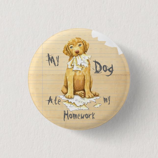 My Chessie Ate My Homework 3 Cm Round Badge (Front)