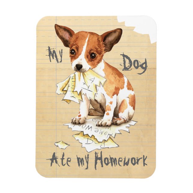My Chihuahua Ate My Homework Magnet (Vertical)