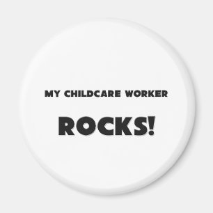 MY Childcare Worker ROCKS! Magnet