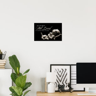 "My children feel loved" Motivation Affirmation Poster