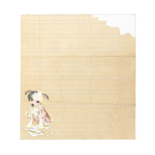 My Chinese Crested Ate My Homework Notepad