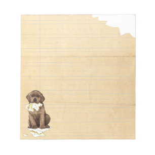 My Chocolate Lab Ate my Homework Notepad