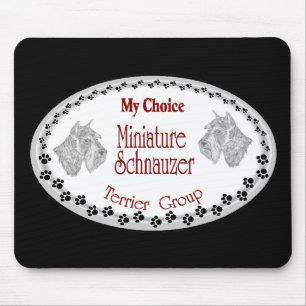 my choice mini schnauzer mouse pad