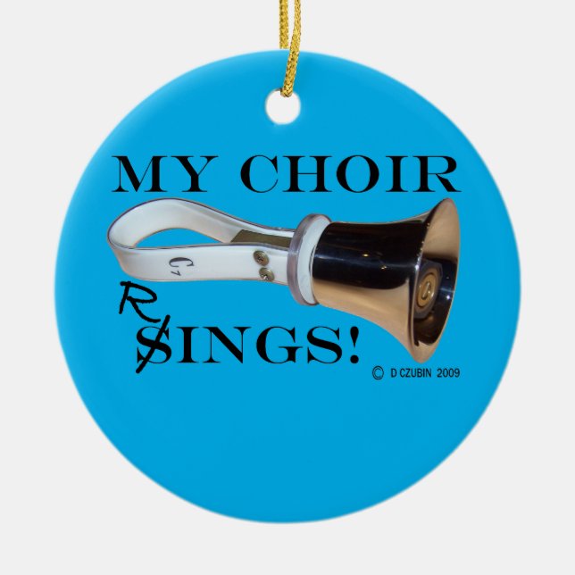 My Choir Rings Ceramic Tree Decoration (Front)