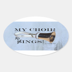 My Choir Rings Oval Sticker