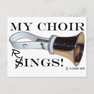 My Choir Rings Postcard