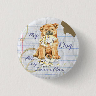 My Chow Chow Ate My Lesson Plan 3 Cm Round Badge