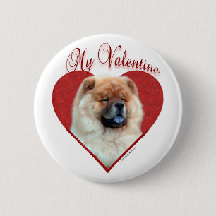 My Chow Chow Valentine 6 Cm Round Badge