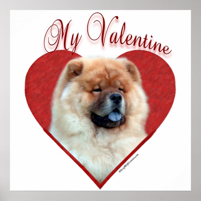 My Chow Chow Valentine Poster (Front)