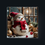 My Christmas 15 Cm Square Badge<br><div class="desc">My Christmas - Button
Share the joy of Christmas!</div>