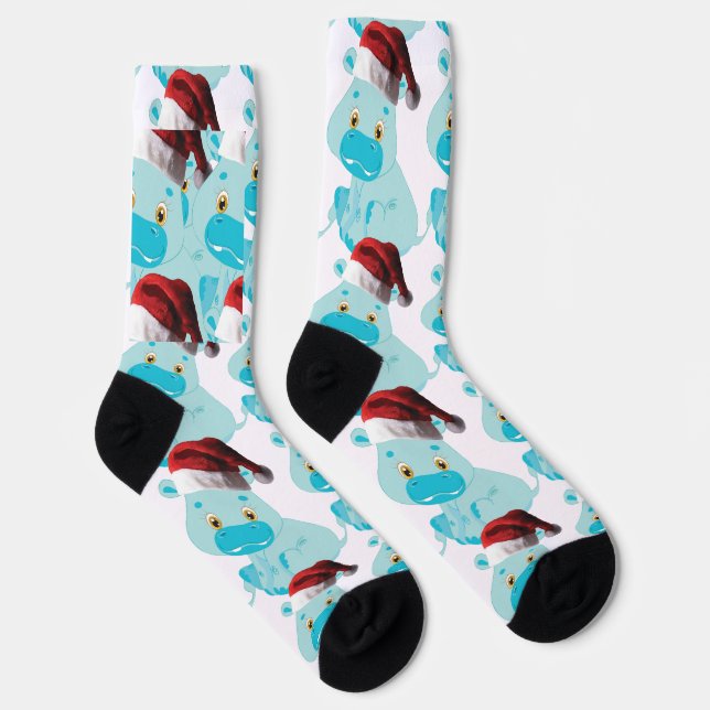 My Christmas Baby Hippo Socks (Right)