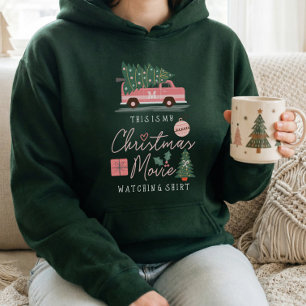 My Christmas Movie Watching Shirt Pink Retro Van