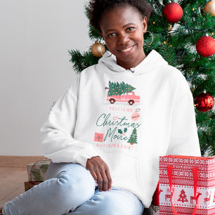 My Christmas Movie Watching Shirt Pink Retro Van