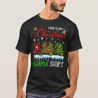 My Christmas Pajama Red Plaid Santa Reindeer Elf C T-Shirt