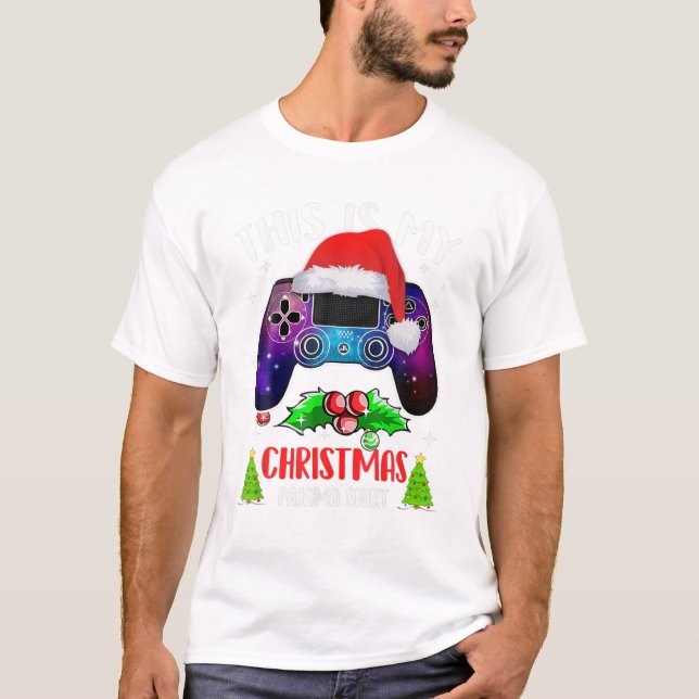 My Christmas Pajama Santa T-Shirt (Front)