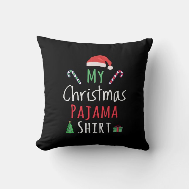My Christmas Pajama Shirt Cushion (Front)