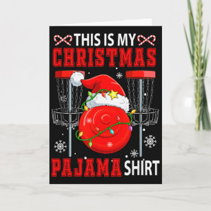 My Christmas Pajama Shirt Disc Golf Equipment Play Card