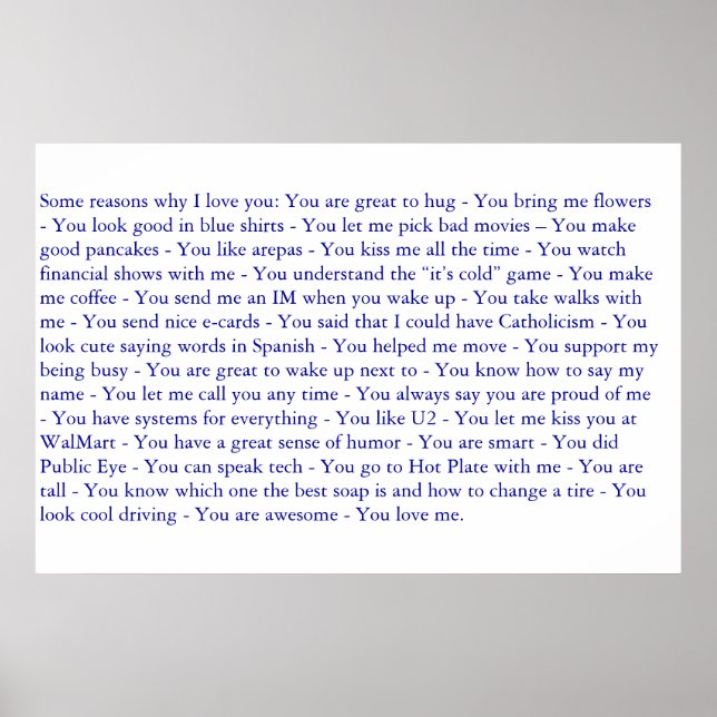 My christmas present poster (Front)