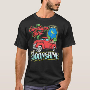 My Christmas Spirit Is Moonshine Vintage Truck & L T-Shirt