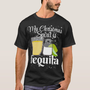 My Christmas Spirit is Tequila  Funny Christmas Dr T-Shirt