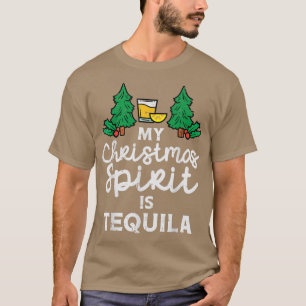 My Christmas Spirit Is Tequila Xmas Pyjamas PJ Mei T-Shirt