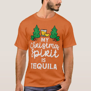 My Christmas Spirit Is Tequila Xmas Pyjamas PJ Mei T-Shirt