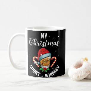 My Christmas Spirit Is Whiskey Drinking Coffee Mug