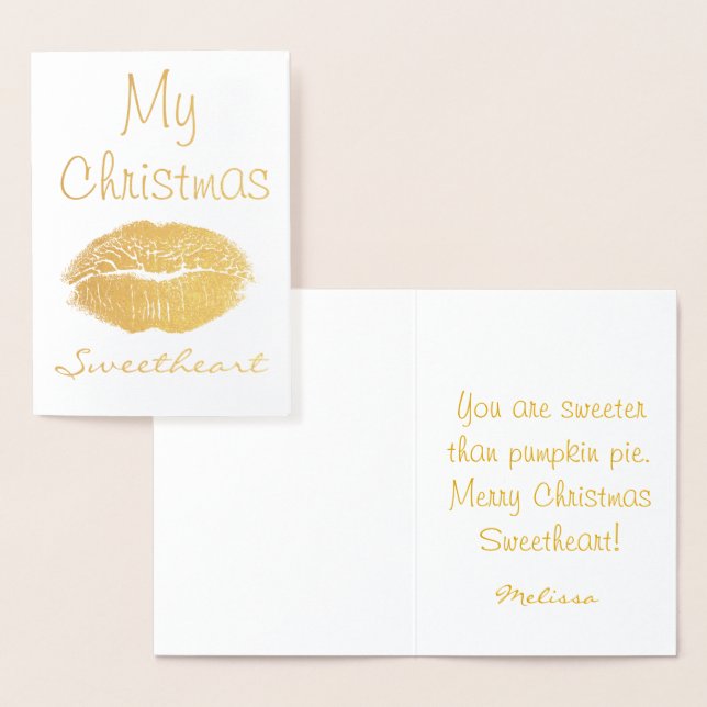 My Christmas Sweetheart Foil Card (Display)
