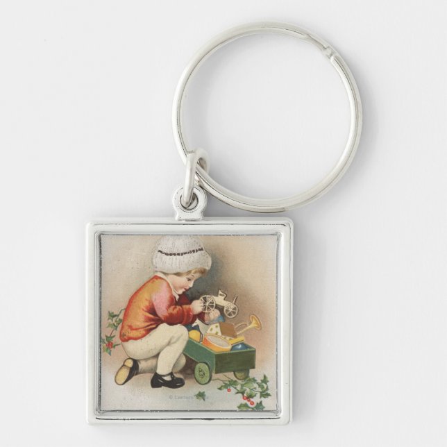 My Christmas WishKid Observing Toys Key Ring (Front)