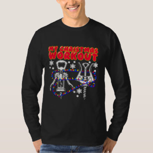 My Christmas Workout Quote Design for Wine Lovers T-Shirt