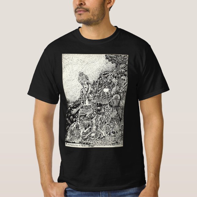 My city driven by fire into the sea T-Shirt (Front)