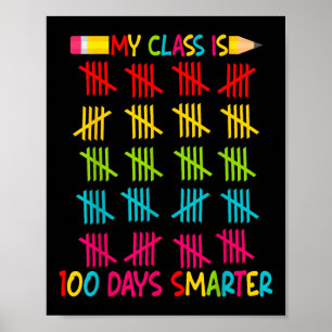 My Cl Is 100 Days Smarter Teacher 100th Days Of Sc Poster