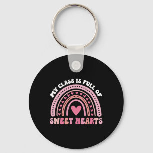 My Cl Is Full Of Sweethearts Rainbow Teacher Valen Key Ring
