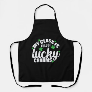 My Class is Full of Lucky Charms St. Patricks Day Apron
