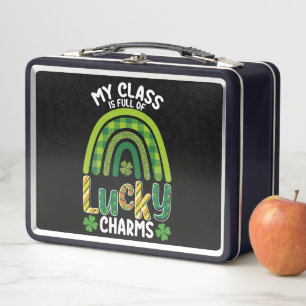 My Class Is Full Of Lucky Charms St Patrick's Day Metal Lunch Box