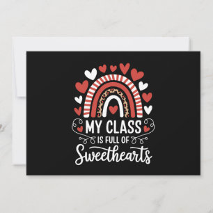 My Class Is Full Of Sweethearts Valentine's Day Invitation