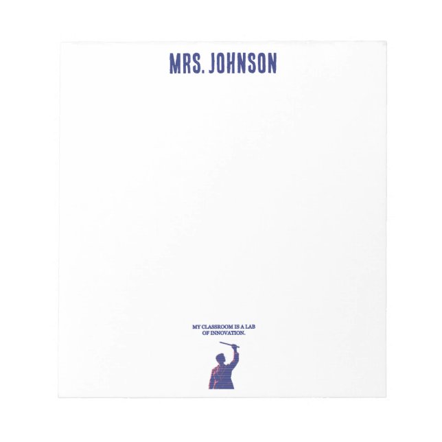 My Classroom Lab of Innovation Science Educator Notepad (Front)